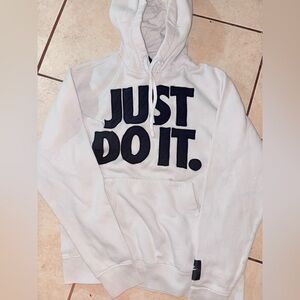 Vintage Nike Hoodie with Black Text